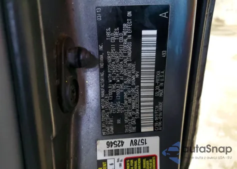 2013 Toyota Sienna Le z USA, uszkodzony, nr VIN 5TDKK3DC2DS356476